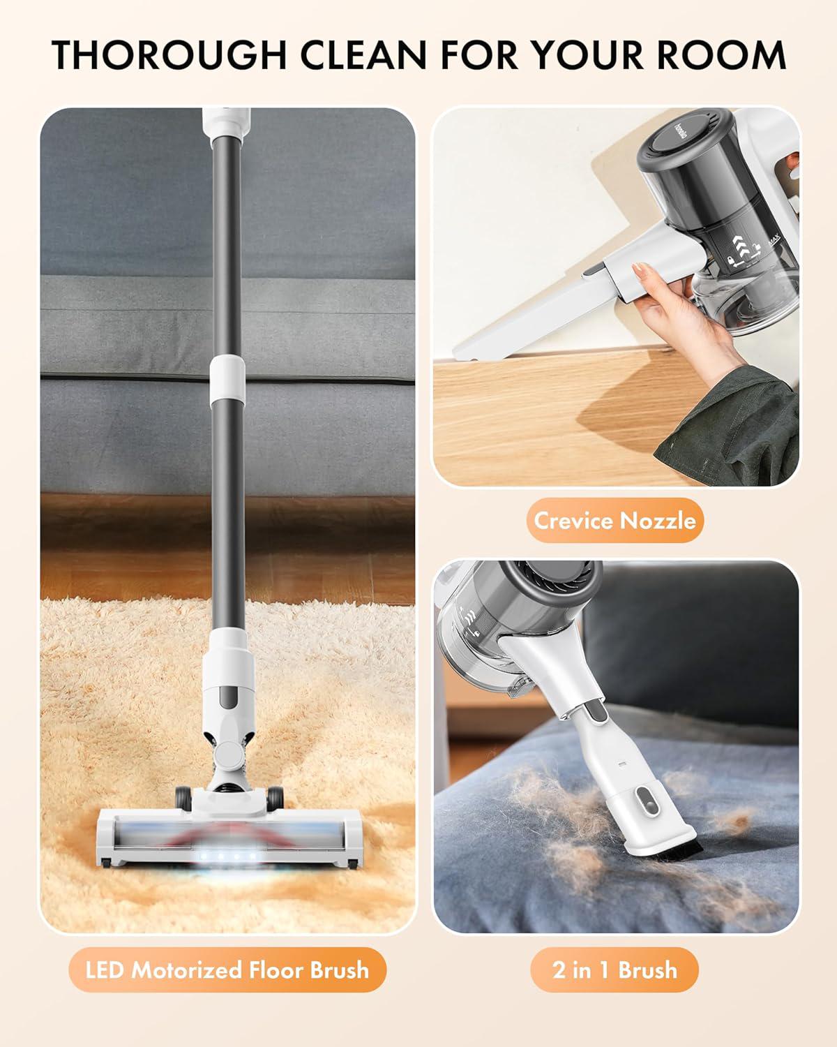New Homeika Cordless Vacuum Cleaner, Powerful Suction 8-in-1 Multifunction Vacuum
