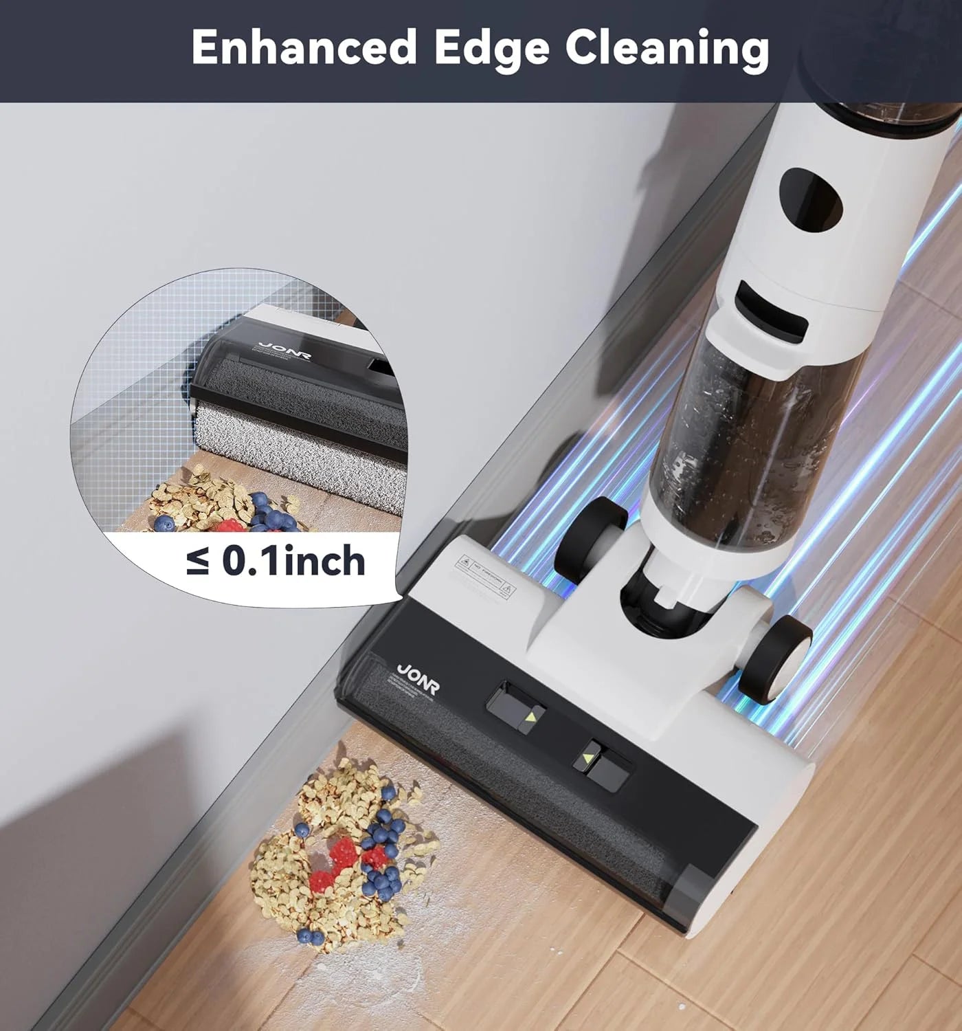 JONR ED12 PRO Cordless Wet & Dry Vacuum Mop – All-in-One Hard Floor Cleaner