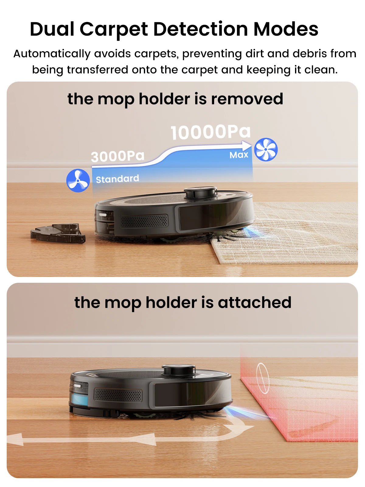 LEFANT M2S Pro Robot Vacuum with Mop, Automatic Self-Emptying,  LiDAR Navigation, and Wi-fi/Alexa Control
