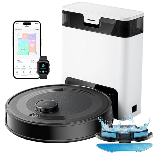 LEFANT M2S Pro Robot Vacuum with Mop, Automatic Self-Emptying,  LiDAR Navigation, and Wi-fi/Alexa Control