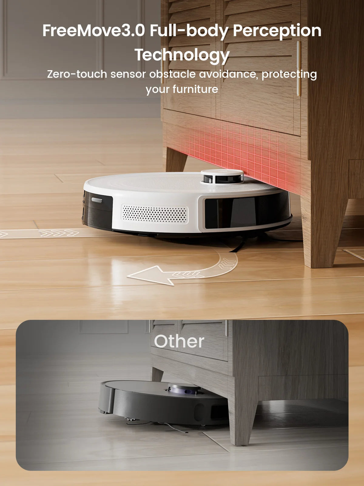 LEFANT M2 Robot Vacuum Cleaner with Mop, 5500Pa Suction and Laser Navigation