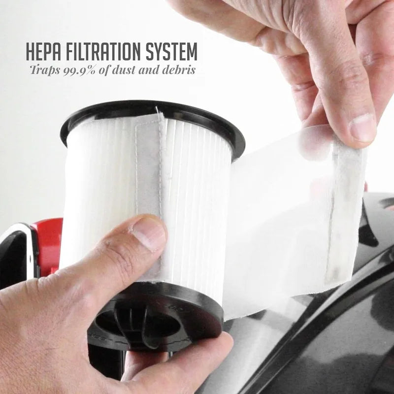 Bagless Canister Vacuum Cleaner – Powerful Multi-Surface Suction with HEPA Filtration