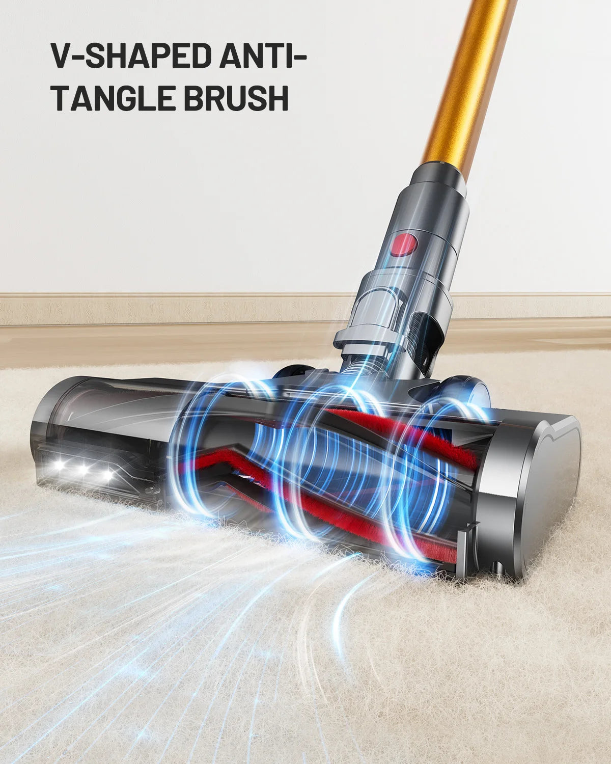 Kissof S17 Pro 550W/55KPA Cordless Vacuum Cleaner for Versatile Home Cleaning