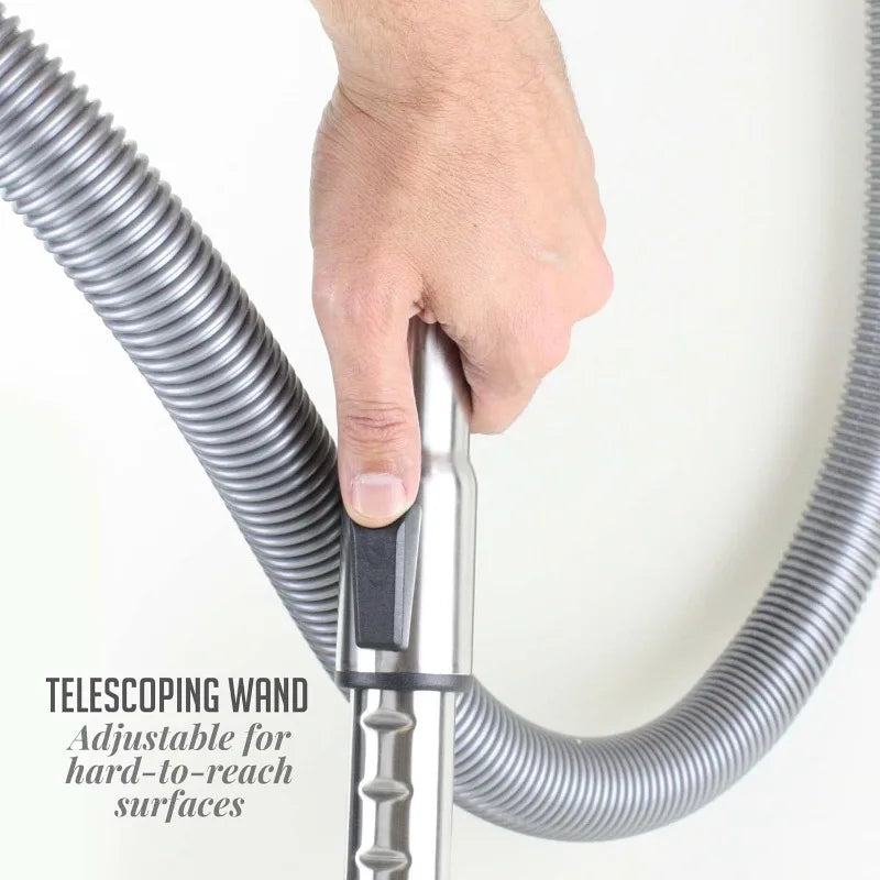 Bagless Canister Vacuum Cleaner – Powerful Multi-Surface Suction with HEPA Filtration