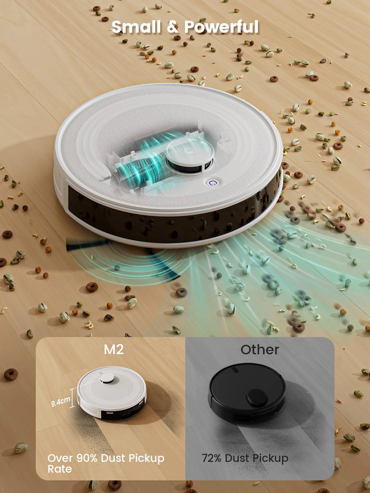 LEFANT M2 Pro Robot Vacuum Cleaner with Mop, 5500Pa Suction and LiDAR Smart Planned Navigation