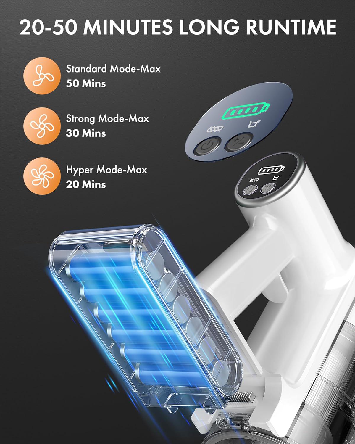 Homeika Vacuum Cleaner, Powerful Suction 8-in-1 Multifunction Cordless Vacuum